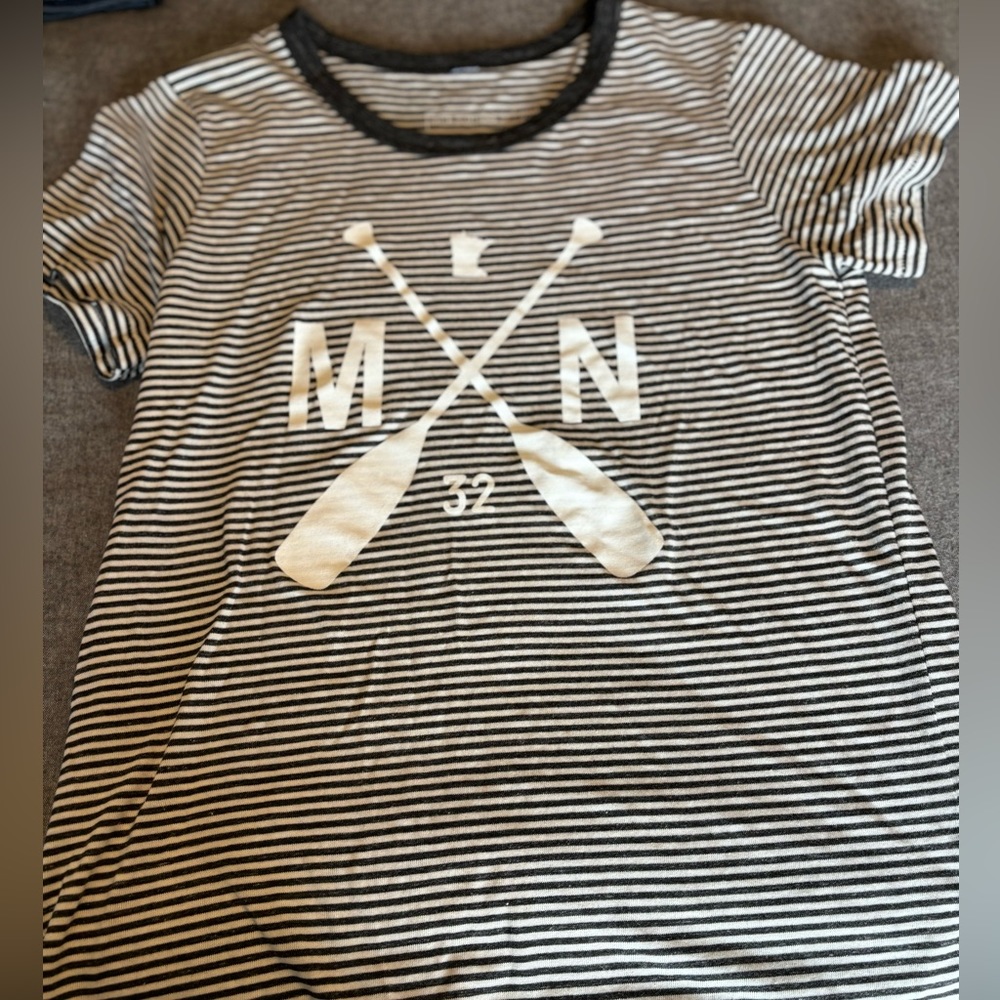 Sota clothing‎ women’s XXL Striped Cotton blend T shirt